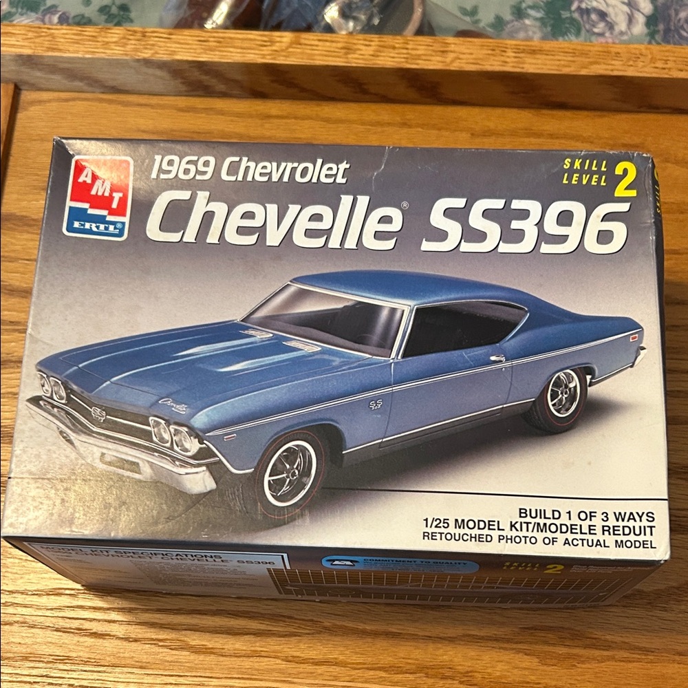 AMT 1969 Chevrolet Chevelle SS396 Model Kit - Blue